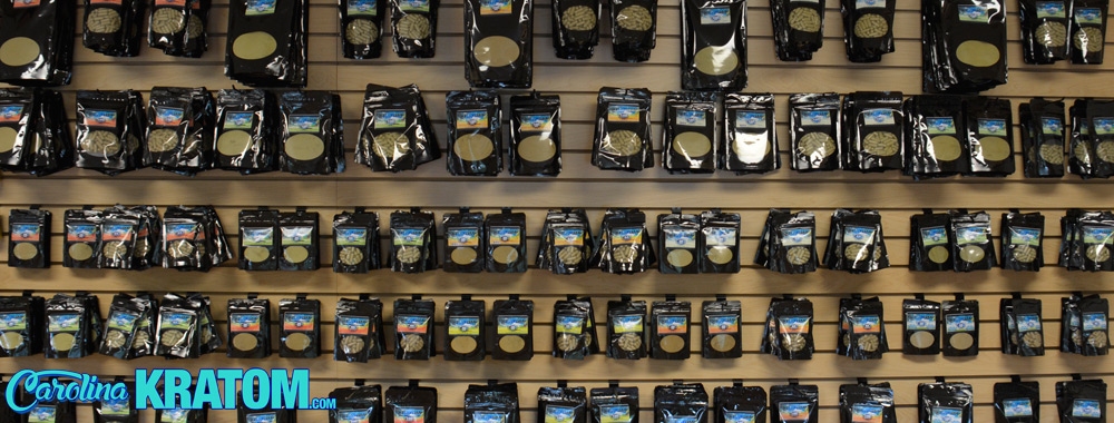 Store Shelves at Carolina Kratom